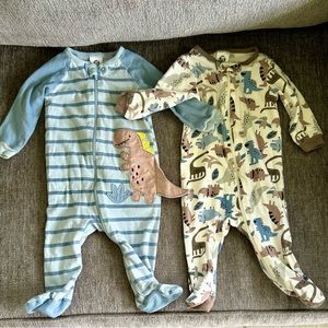 Gerber 0-3 Month Dinosaur Footie Pajamas
